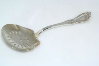 Antique Sterling Silver Tomato Server Slotted Spoon By Mechanics