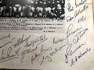 Vintage 1960s Signed Photo Rugby Autographs Zealand Rugby Team Rare 5