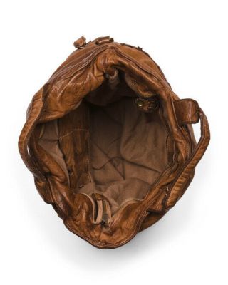 Langellotti Brown Distressed Vintage Woven Leather Large Tote/ Shoulder Bag 4