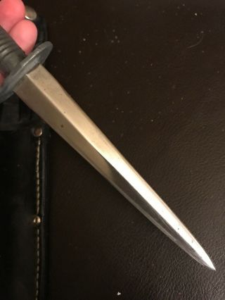 Vintage Rare Fairbairn Sykes Fighting Knife Made In Solingen Germany Dagger 3