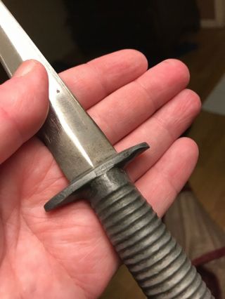 Vintage Rare Fairbairn Sykes Fighting Knife Made In Solingen Germany Dagger 6