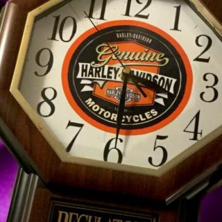 Vintage HARLEY - DAVIDSON Motorcycle Regulator Wall Clock,  Great 6