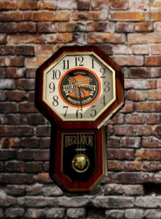 Vintage HARLEY - DAVIDSON Motorcycle Regulator Wall Clock,  Great 8