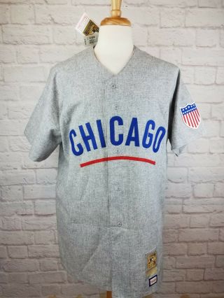 Nwt Rare Authentic Mitchell & Ness 1945 Chicago Cubs Signed Andy Pafco Jersey