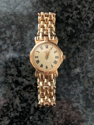 Vintage Gucci Ladies Watch 3600l Swiss Gold Plated Xs