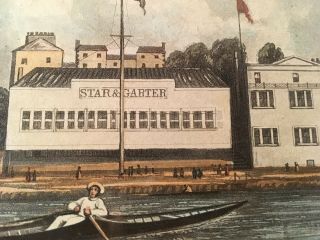 Antique / Vintage Rowing / Regatta Print “ A Funny ” Leander.  Henley Sculling 2