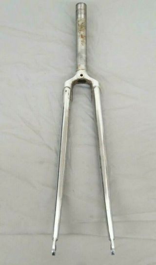 Vintage Masi Chrome 700c Road Bike Fork Campagnolo Drop Outs 1 " Threaded Steerer