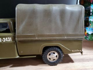 Tonka Army Transport Truck GR 2 - 2431 Vintage Pressed Steel Early 1960 ' s 3