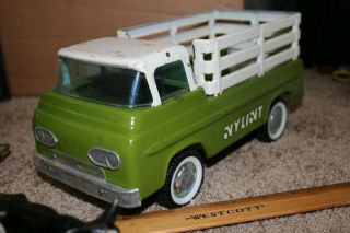 VINTAGE NYLINT ECONOLINE PICKUP TRUCK AND HORSE TRAILER THOROUGHBRED FARMS 3