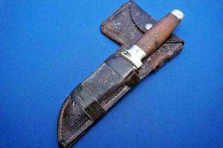 Vintage Case XX Knife and Axe combo Sheath 1930s Repairs Needed 3