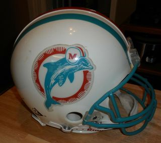 Vintage Miami Dolphins Riddell Nfl Football Helmet Full Size