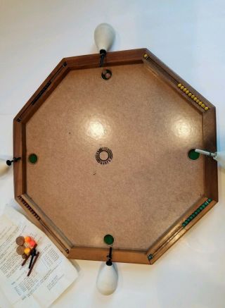 Vintage Jet Puff Billiards Game Board,  Instructions Pacific Game Company Rare