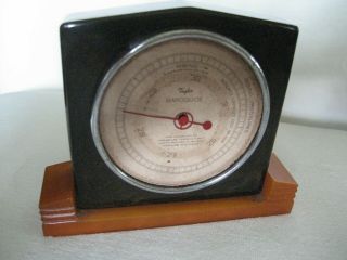 Vintage Art Deco Bakelite Catalin Taylor Baroguide Barometer