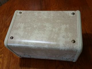 Vintage Samsonite Travel Train Case Shwayder Bros No.  4512 Marble Cream 7