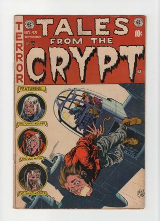 Tales From The Crypt 43 Vintage Ec Comic Horror Bondage Cover Golden Age 10c