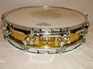 Vintage 1989 Tama Model Pm323 All - Brass 3 - 1/4 X 14 " Power Metal Snare Drum