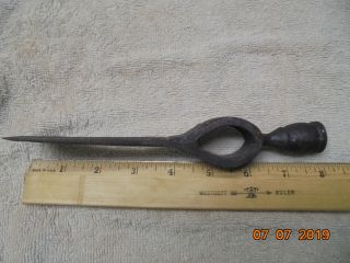 ANTIQUE VINTAGE PIPE TOMAHAWK HEAD AXE HAND FORGED 5