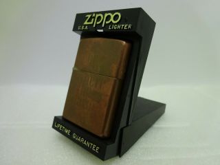 Vintage Zippo Marlboro Come To Where The Flavor Is Copper Cigarette Lighter 2