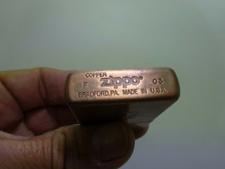 Vintage Zippo Marlboro Come To Where The Flavor Is Copper Cigarette Lighter 4