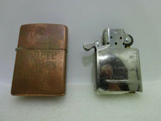 Vintage Zippo Marlboro Come To Where The Flavor Is Copper Cigarette Lighter 6