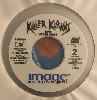 Vintage Rare Hard To Find 1988 Killer Klowns From Outer Space Laserdisc Image 4