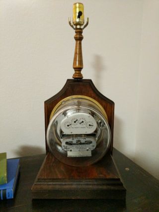 Vintage Duncan Electric Meter Table Lamp -