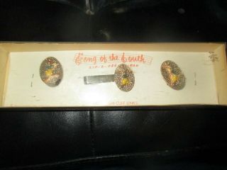 Rare Disney Vintage Song Of The South Brer Rabbit Cuff Links & Tie Bar - 1950 