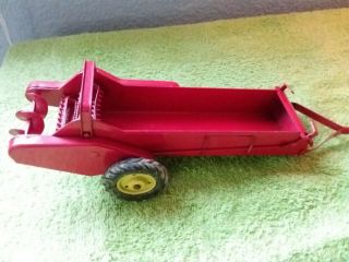 VINTAGE TRU SCALE TRACTOR with LOADER,  and IMPLEMENTS 6