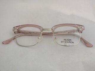 Shuron Eyeglasses Nusir Never Worn Crystal Pink/silver 44 Eye 5 1/2