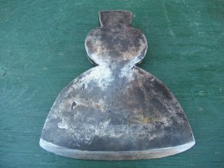 Vintage Hewing Broad Axe Steel Head 8 " Long Blade Tool M Campbell St John Nb