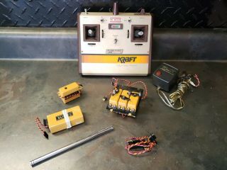 Vintage Kraft Gold Spectrum 6 Channel Radio Control System Complete As - Is