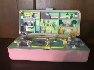 Vintage Polly Pocket Pool Party Playset 1989 Bluebird Complete