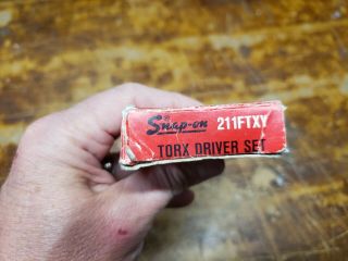 Vintage Snap On 11 Piece Torx Driver Set 211FTXY 5