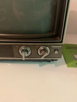 Vintage Panasonic 11” Color Pilot Portable Color TV - CT - 1110D 3