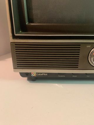 Vintage Panasonic 11” Color Pilot Portable Color TV - CT - 1110D 4