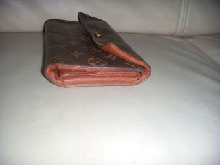 Vintage Louis Vuitton Monogram Wallet Checkbook Card Holder - USA 7