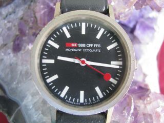 Vintage Mondaine Ecoquartz Swiss - Made,  The " Official Swiss Railways Watch "
