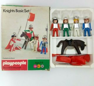 Playmobil Playpeople Knights Accessories Set 1715 Boxed Vintage Marx Toys