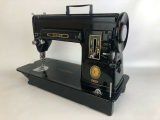 Vintage SINGER 301A SEWING MACHINE Black Gold Repair Parts 3