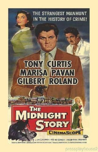 Vintage Movie 16mm The Midnight Story Feature 1957 Film Adventure Drama