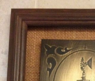Windmill Etched in Metal by C M (Mike) Henderson,  Texas,  Signed,  Vintage,  Decor 6