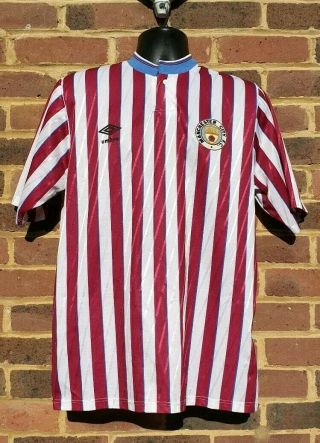 1988 - 1990 Manchester City Retro Vintage Football Shirt - Large / 42 "