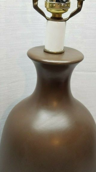 Vintage Mid Century Danish Modern Ceramic Pottery Lamp Lotte Gunnar Bostland Era 5