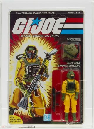 G.  I.  Joe Vintage Hasbro 1985 Series 4/34 Back Airtight Moc Afa 85