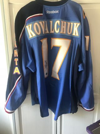 Thrashers Vintage Signed Jersey Kovalchuk Blue Aj Sportsworld