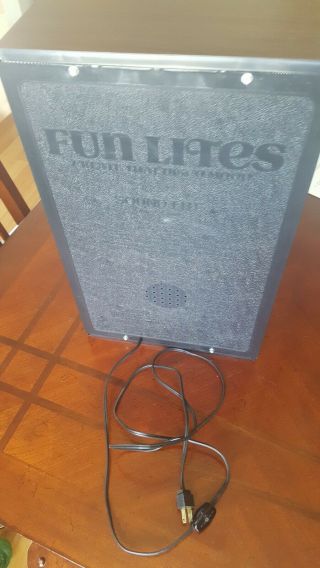 Vintage 1970 ' s Funlites Color Organ Sound Activated Disco Party Light 7