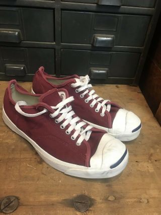 Vintage 1970s Converse Jack Purcell Made In Usa Size 11 Mens