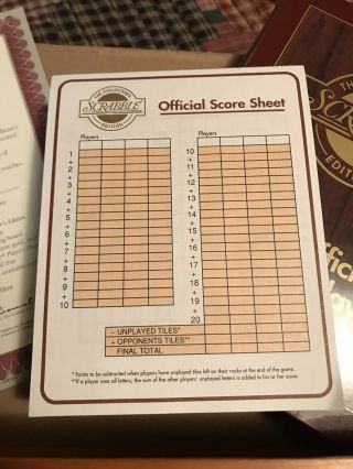 1990 VINTAGE FRANKLIN “THE CLASSIC COLLECTOR EDITION “ SCRABBLE GAME 8