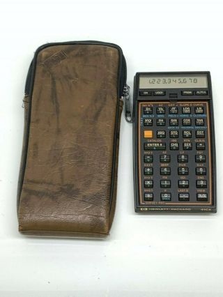 Hp - 41cx Programmable Calculator Surveying Case Vintage Hewlett - Packard