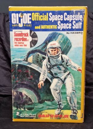 Gi Joe 1966 Vintage Official Space Capsule W/ Box Record Paperwork